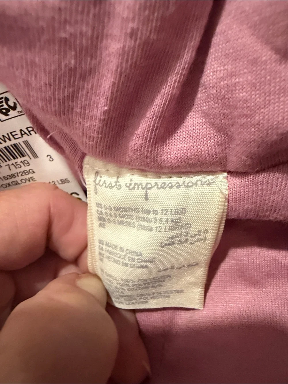 First Impressions Pink Puffer Hooded One-Piece